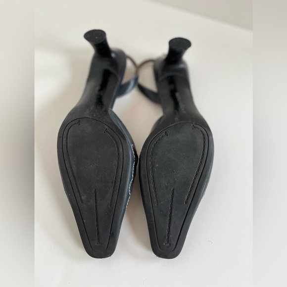 Naturalized Navy Leather Sling -back Pumps size 7 1/2. - Picture 5 of 9